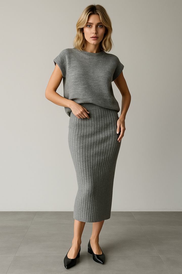 Maratea Coastal Rib Sleeveless Set
