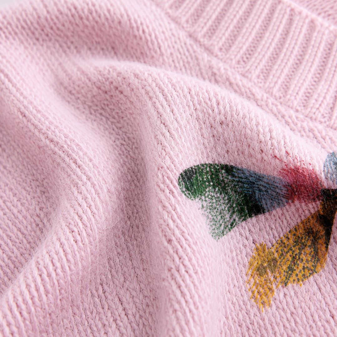 Brooklyn | Dragonfly Print V-Neck Sweater