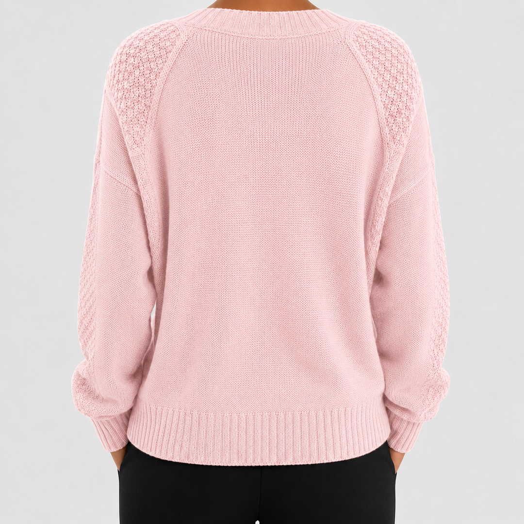 Raven | Cable Knit Button Cardigan