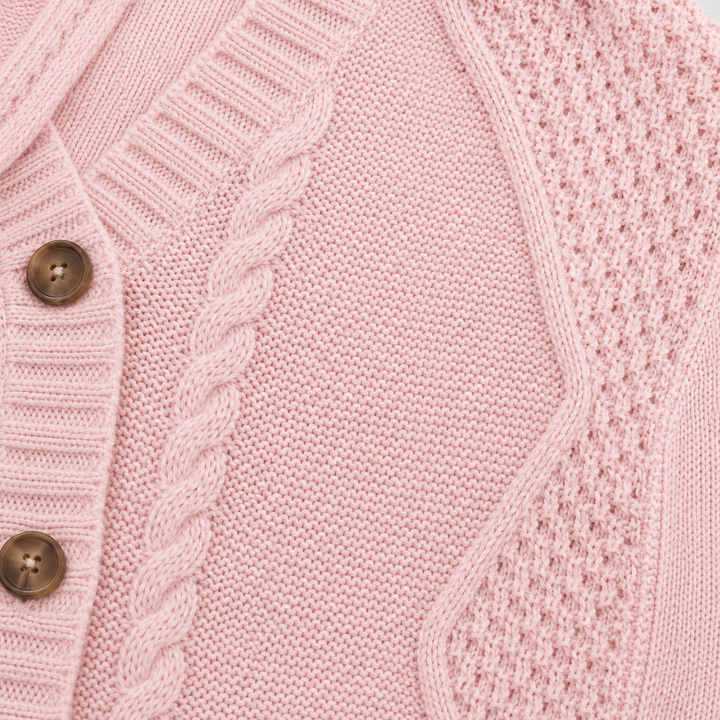 Raven | Cable Knit Button Cardigan