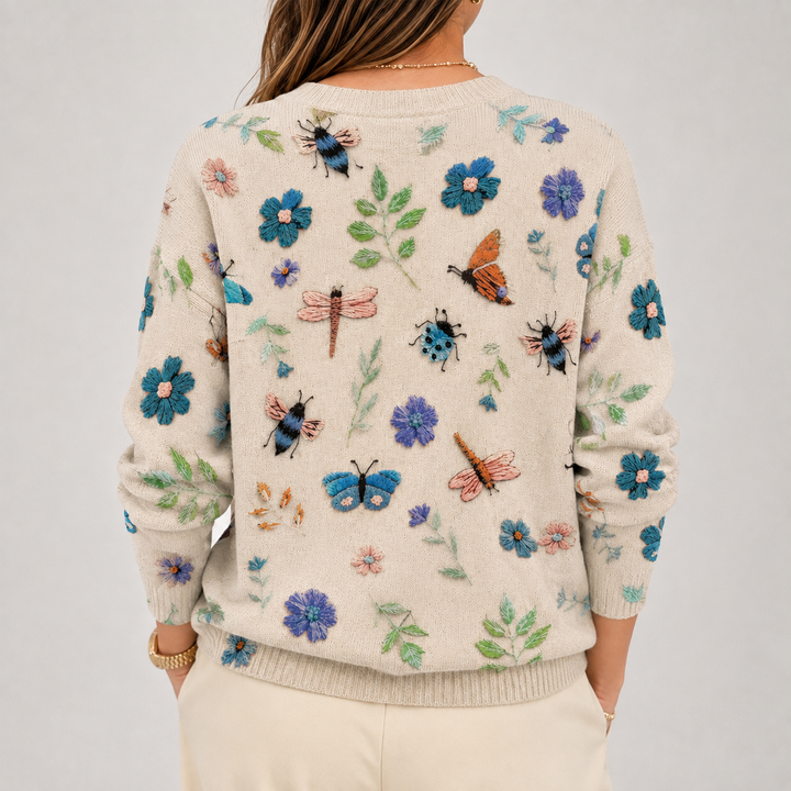 Bailey | Floral & Botanical Print Sweater