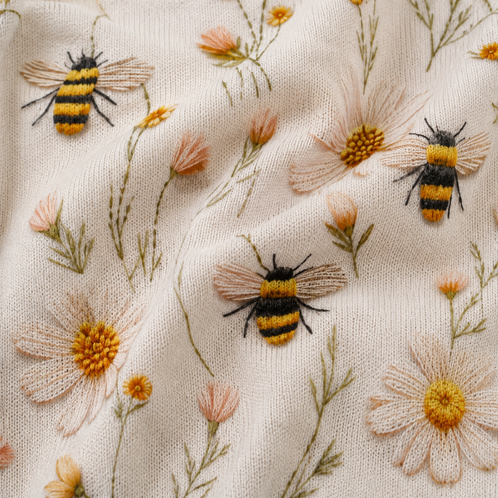 Cheyenne | Bee Print Crew Neck Sweater