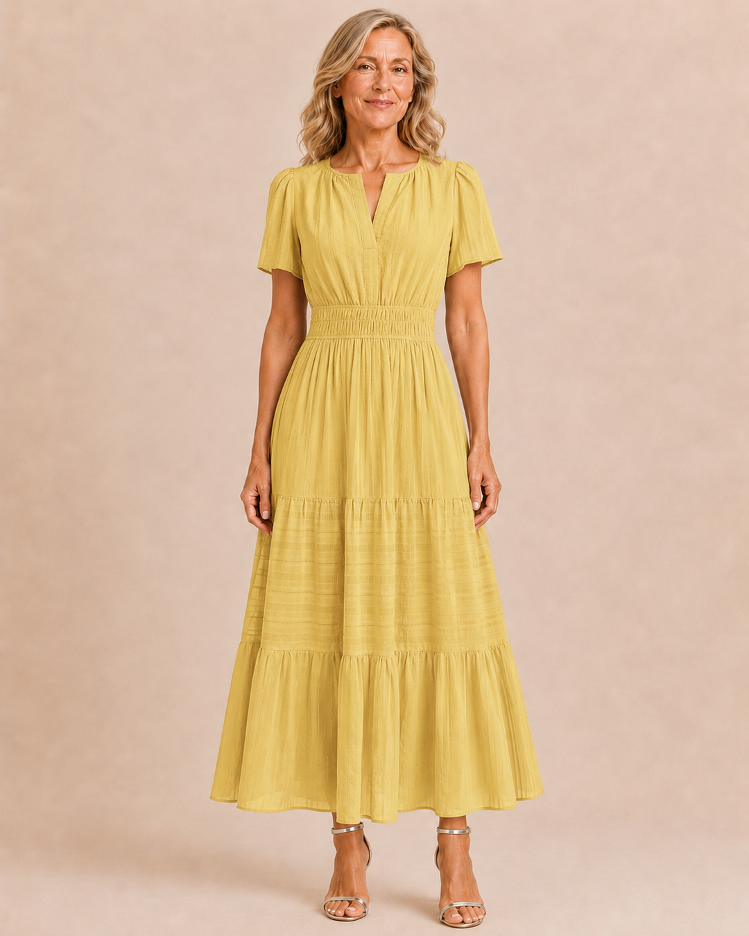 Rosemary | Flowy Bohemian Print Dress