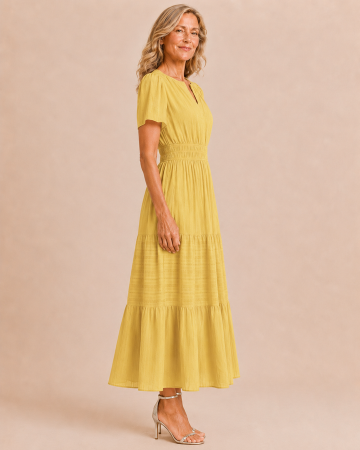 Rosemary | Flowy Bohemian Print Dress