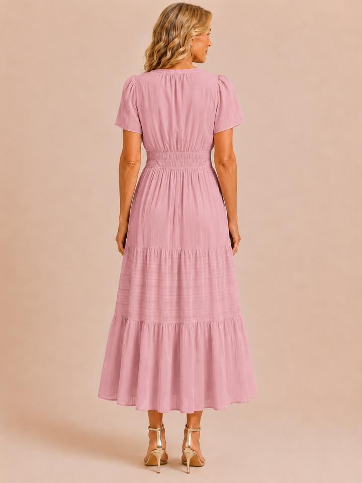 Rosemary | Flowy Bohemian Print Dress