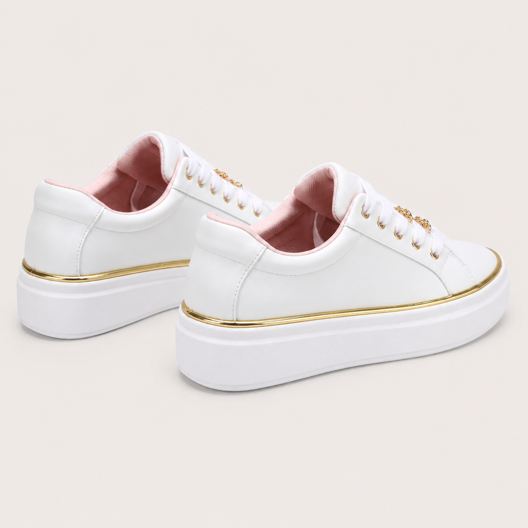 Arch Support Platform Lace-Up Sneakers