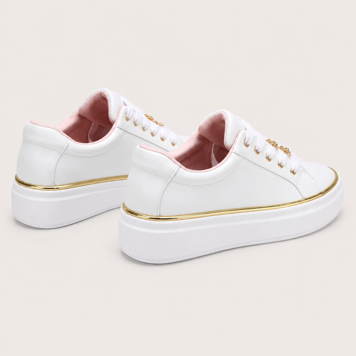 Arch Support Platform Lace-Up Sneakers