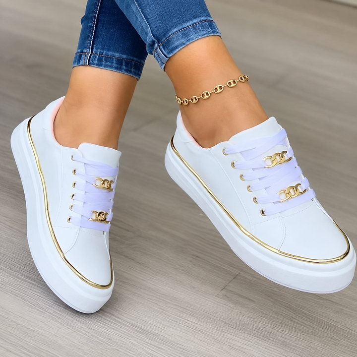 Arch Support Platform Lace-Up Sneakers