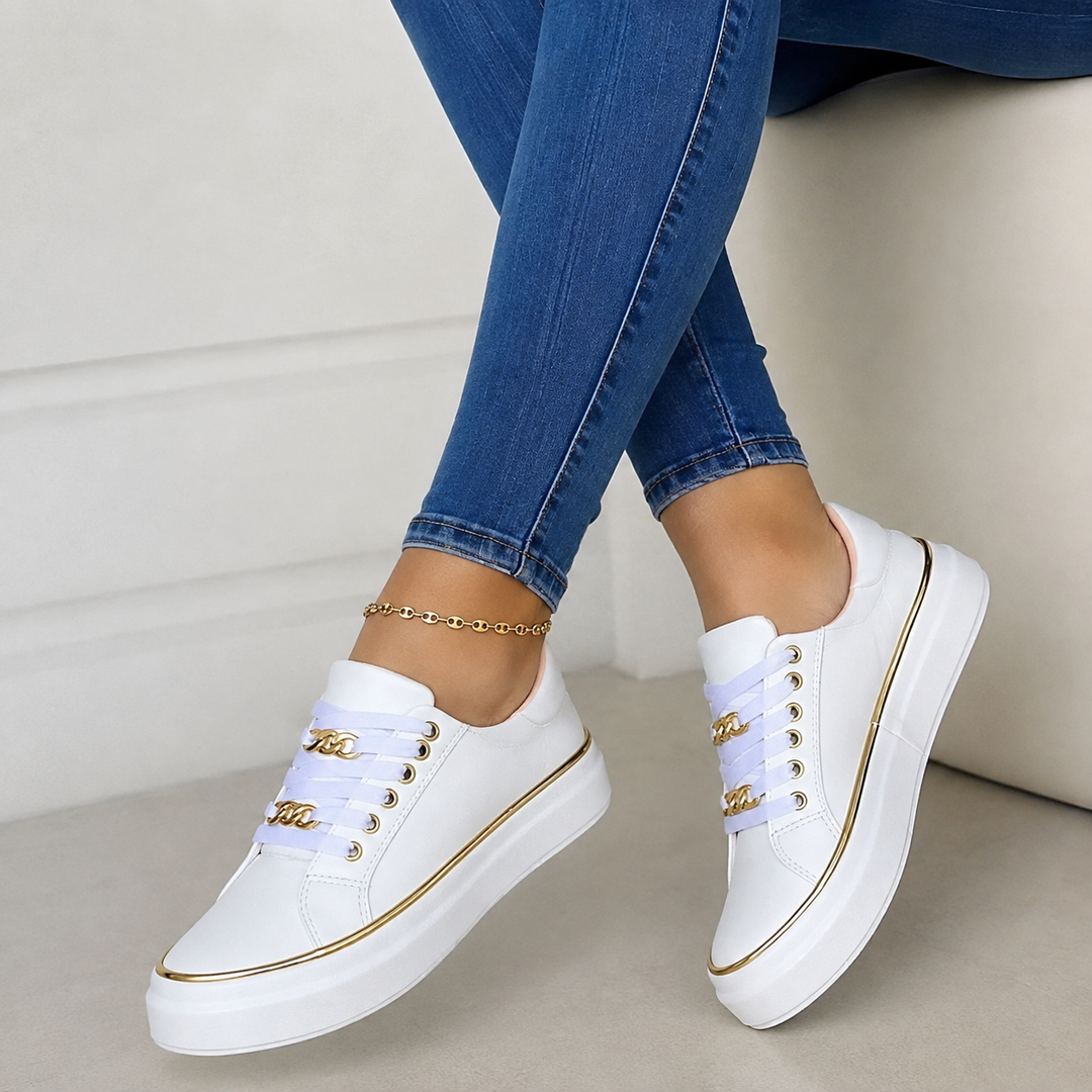 Arch Support Platform Lace-Up Sneakers