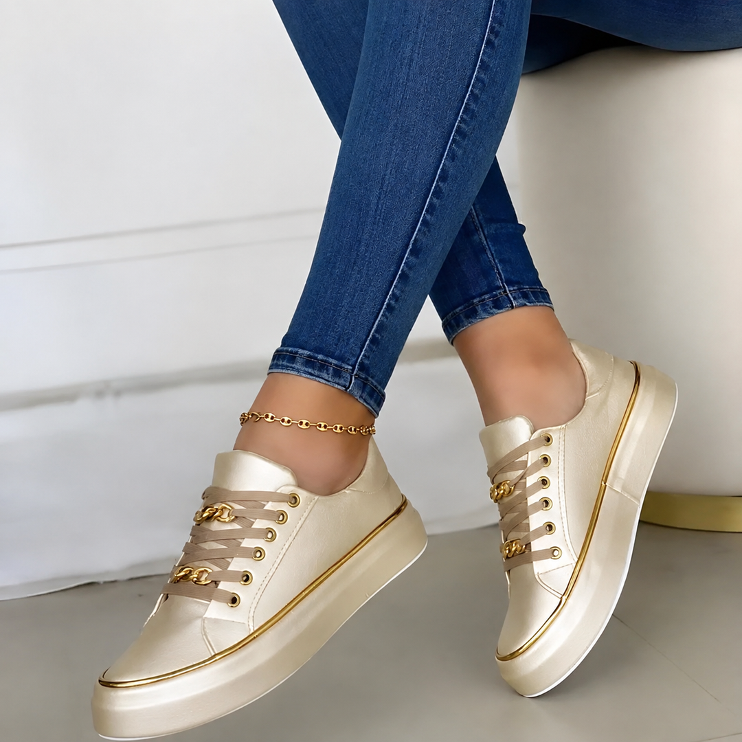 Arch Support Platform Lace-Up Sneakers