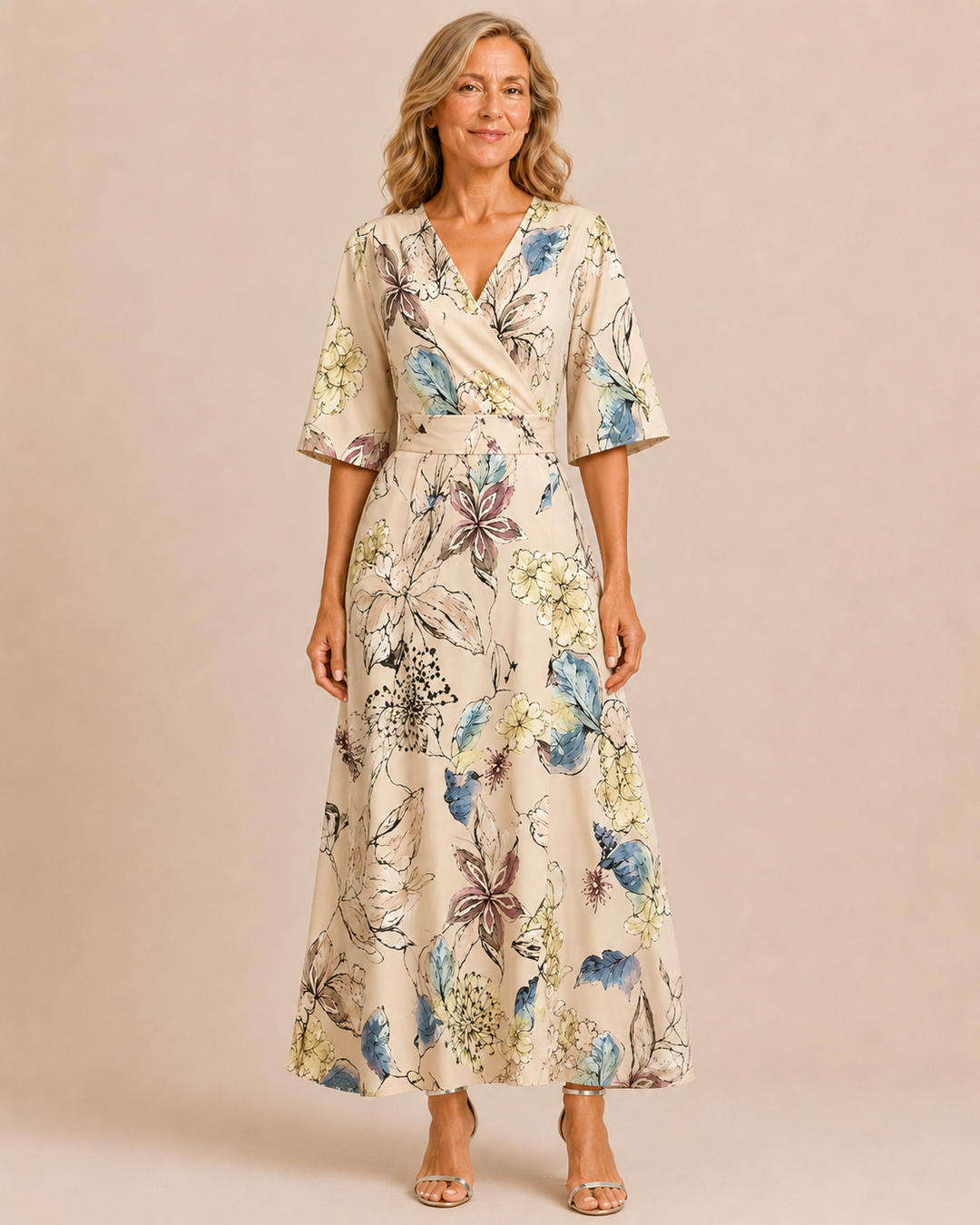 Constance | Floral Wrap Maxi Dress