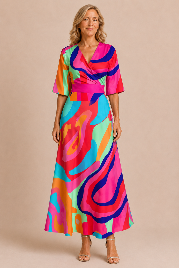 Constance | Floral Wrap Maxi Dress
