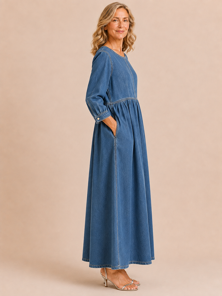 Doreen | Denim Maxi Dress
