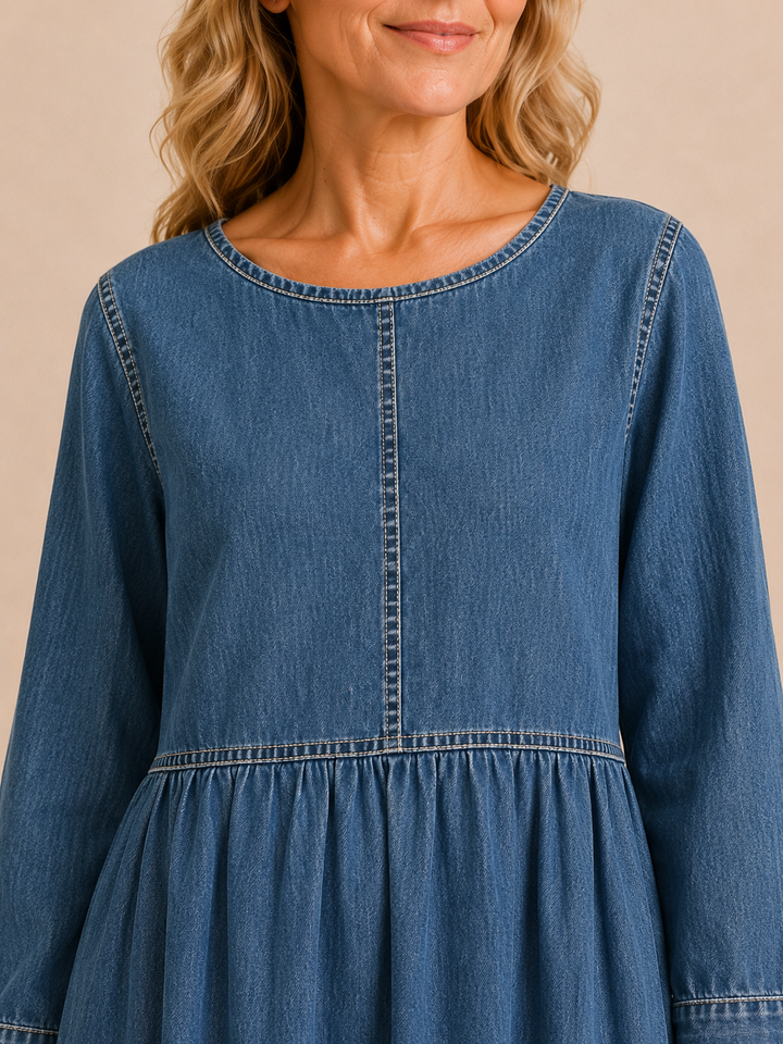 Doreen | Denim Maxi Dress