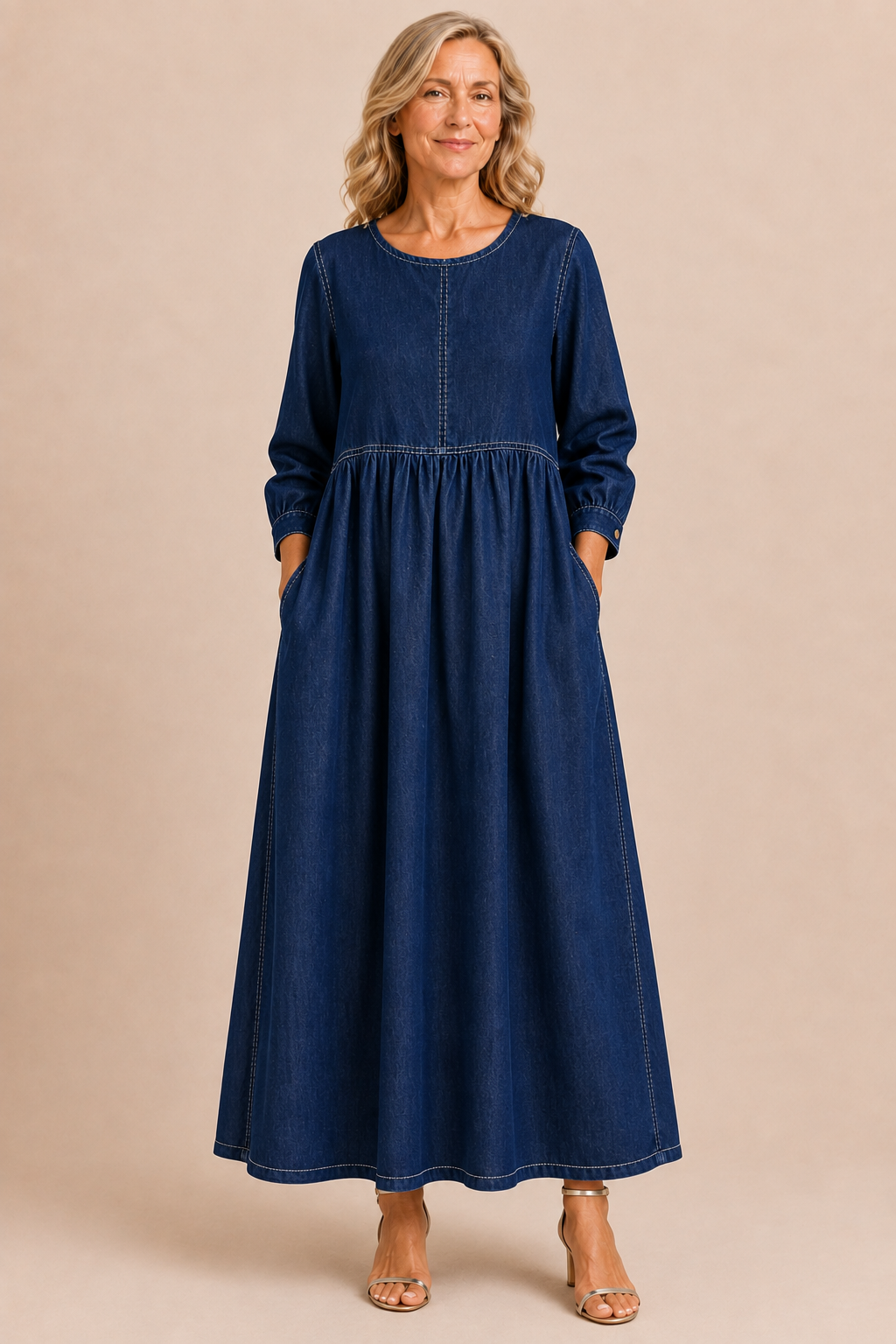 Doreen | Denim Maxi Dress
