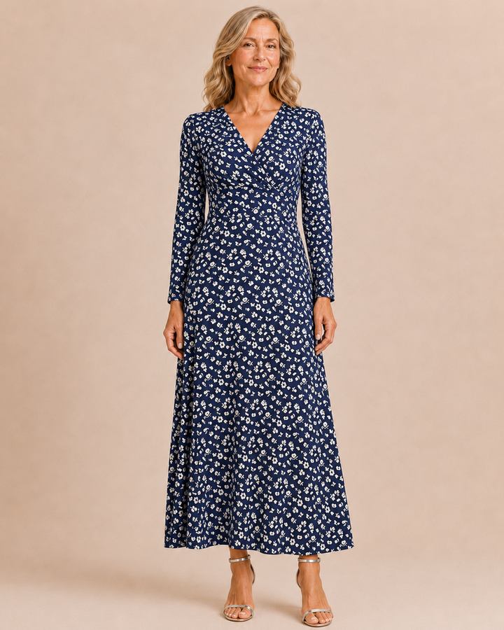 Judith | Floral Print Long Sleeve Dress