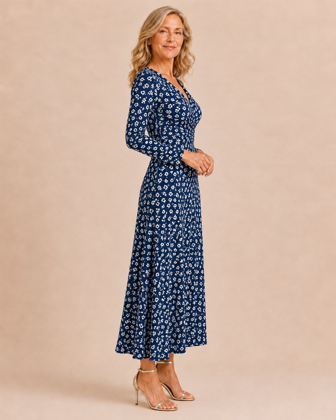 Judith | Floral Print Long Sleeve Dress