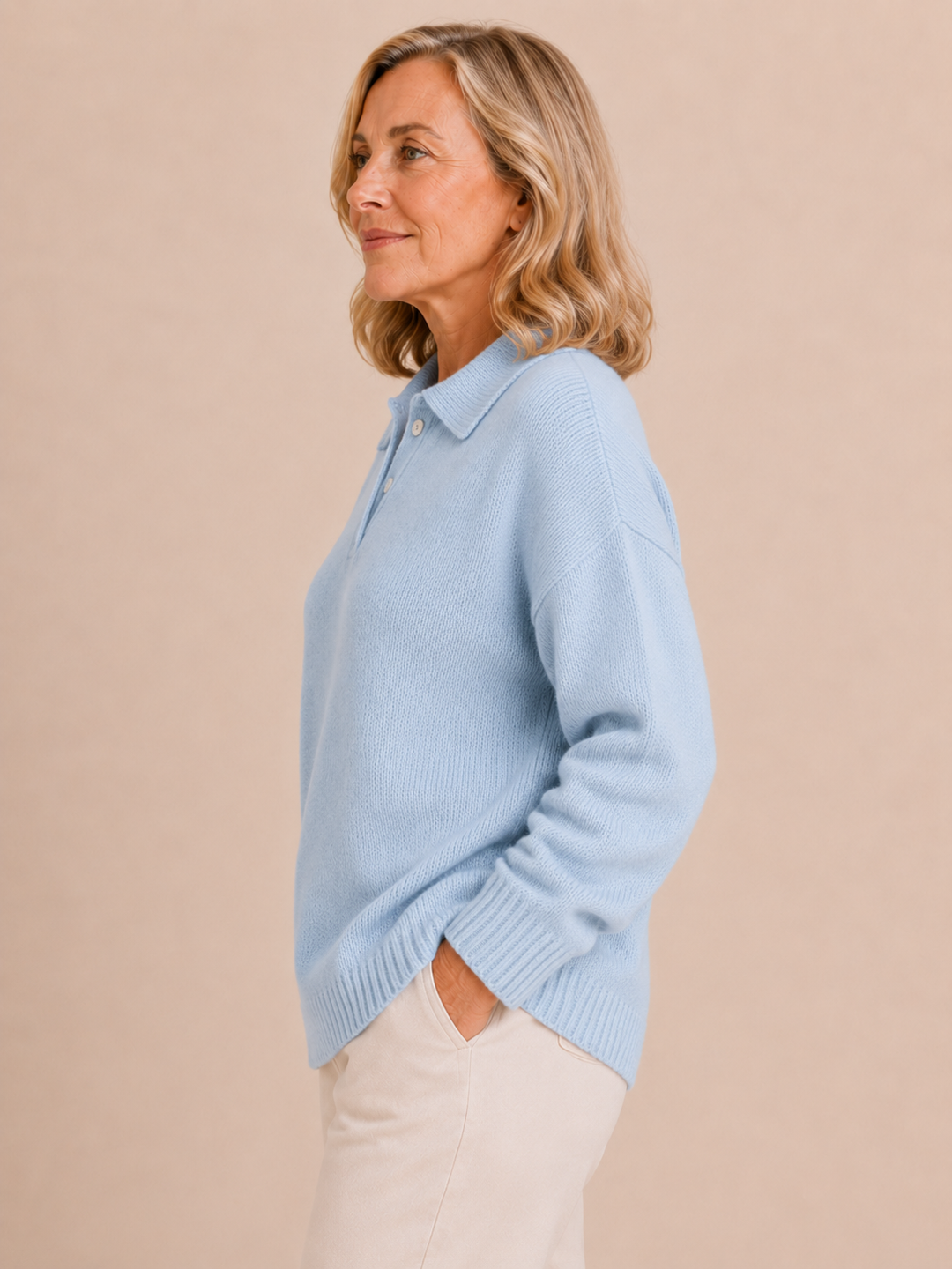 Olivia | Knit Polo Sweater