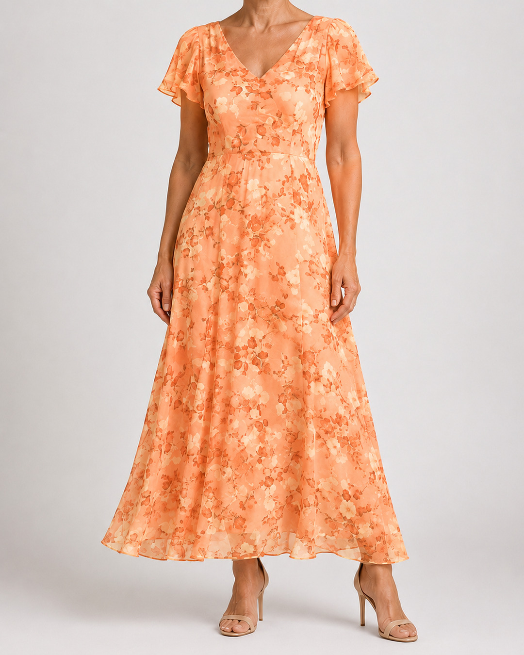 Victoria | Flowing Tummy-Skimming Maxi Dress