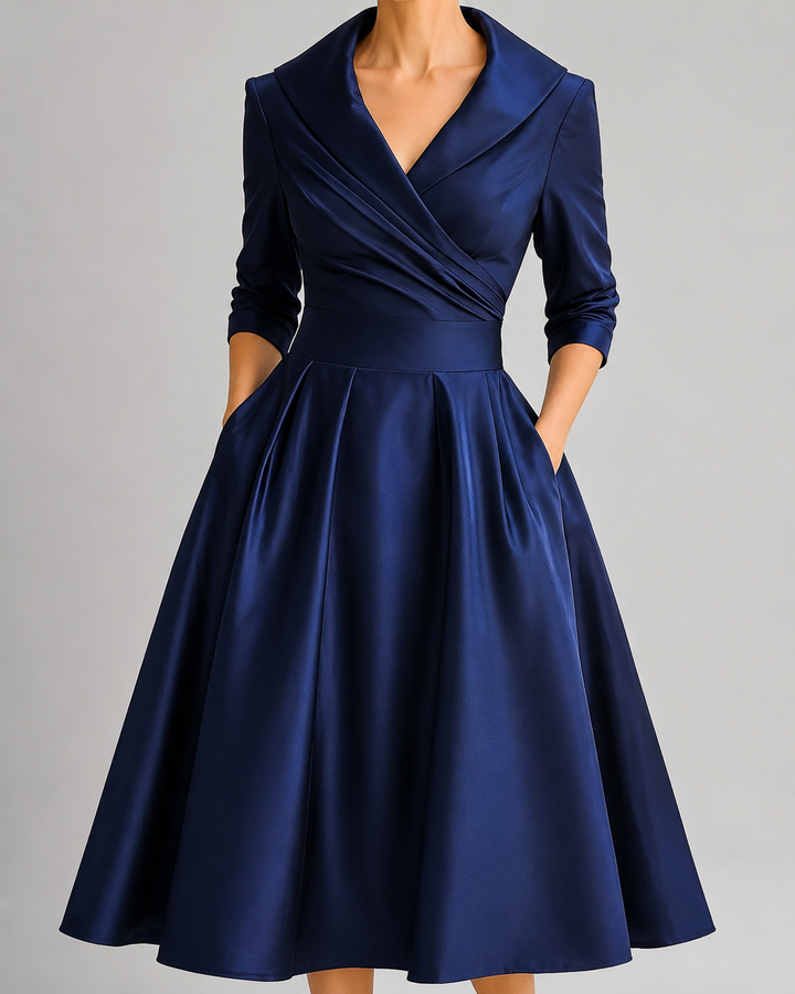 Eleanor | Vintage Fit and Flare Midi Dress