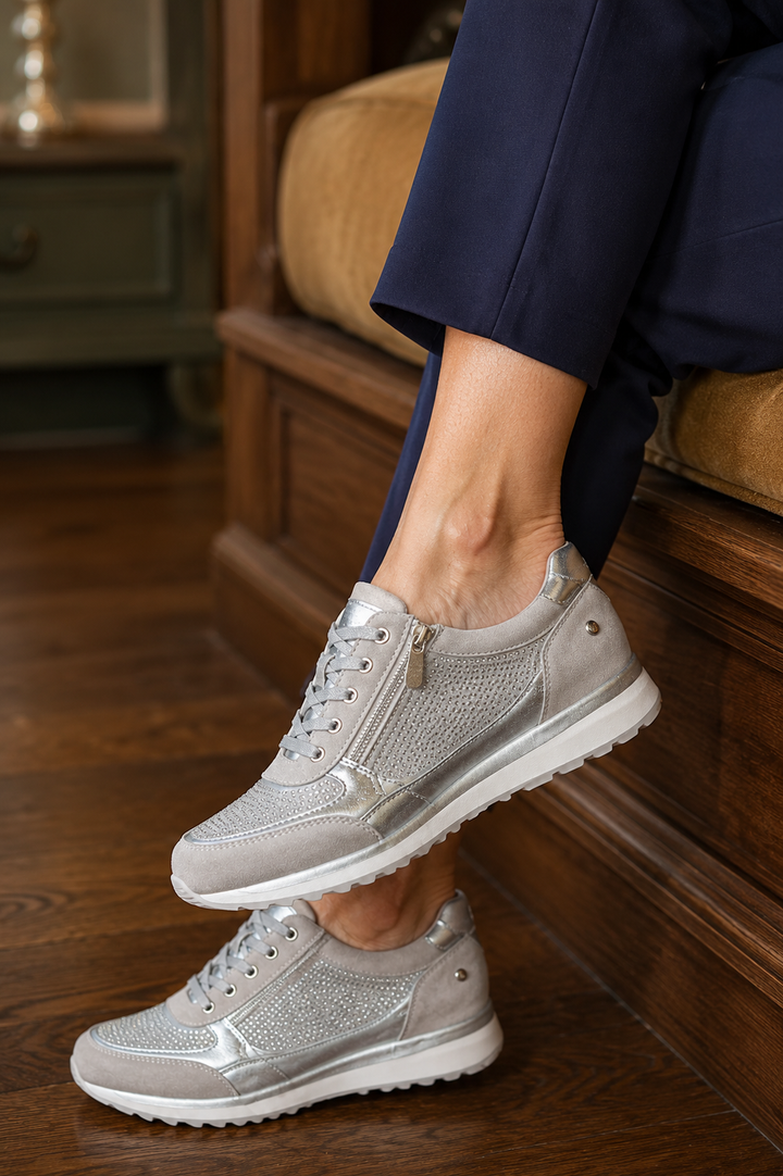 Sequin Hidden Wedge Sneakers