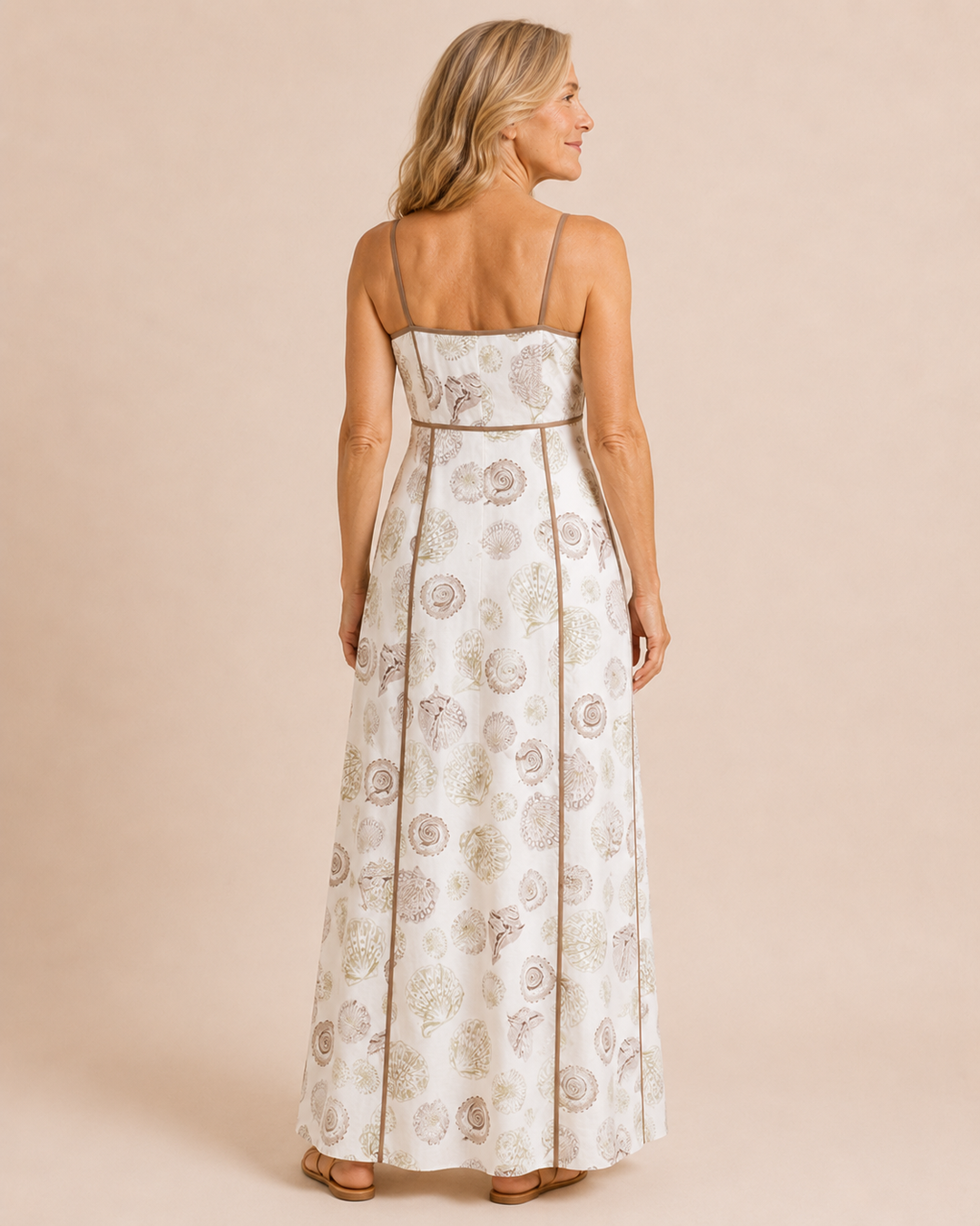 Brielle | Seashell Print Maxi Dress