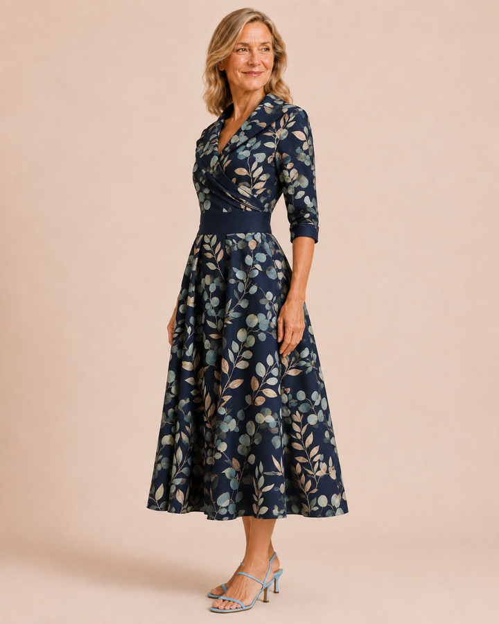 Eleanor | Vintage Fit and Flare Midi Dress