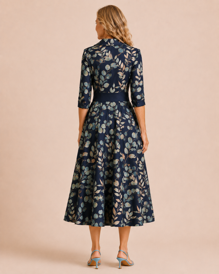 Eleanor | Vintage Fit and Flare Midi Dress