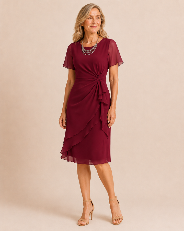 Arletta | Soft-Touch Gathered-Waist Dress