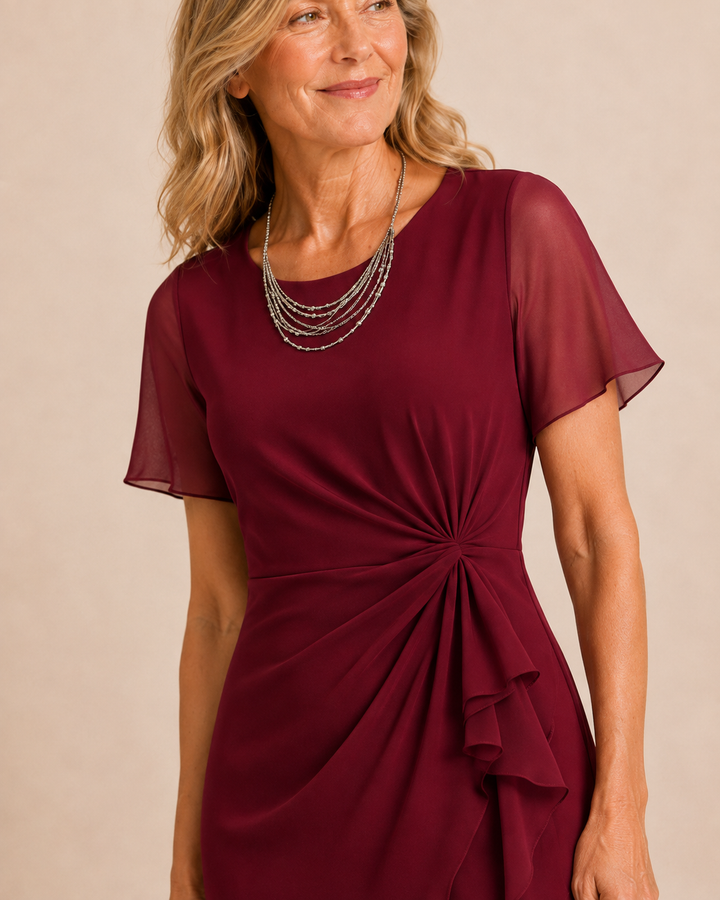 Arletta | Soft-Touch Gathered-Waist Dress