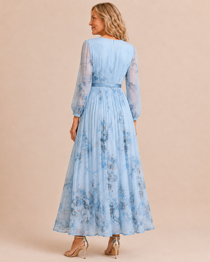 Ruth | Elegant Pleated Maxi Dress