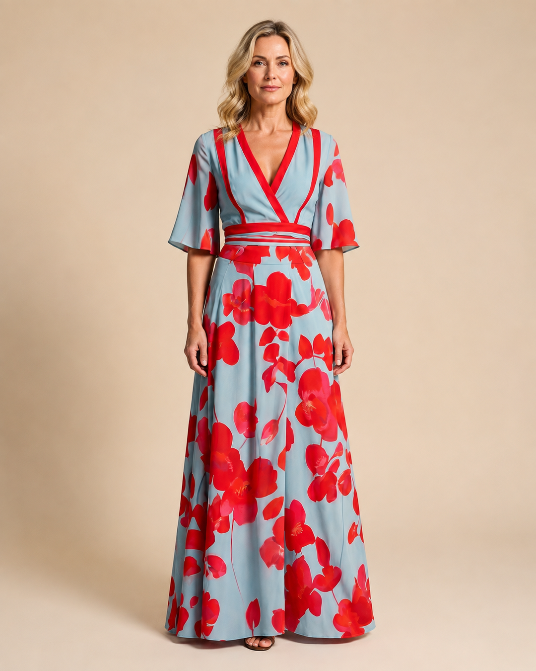 Heather | Floral Wrap Maxi Dress