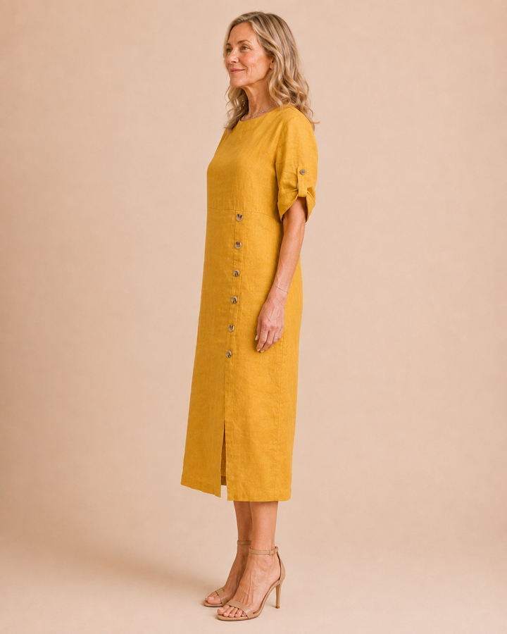 Katherine | Cotton Linen Dress