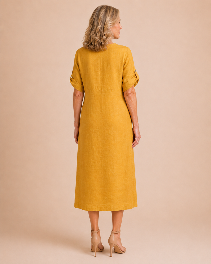 Katherine | Cotton Linen Dress