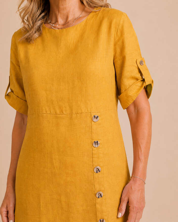Katherine | Cotton Linen Dress