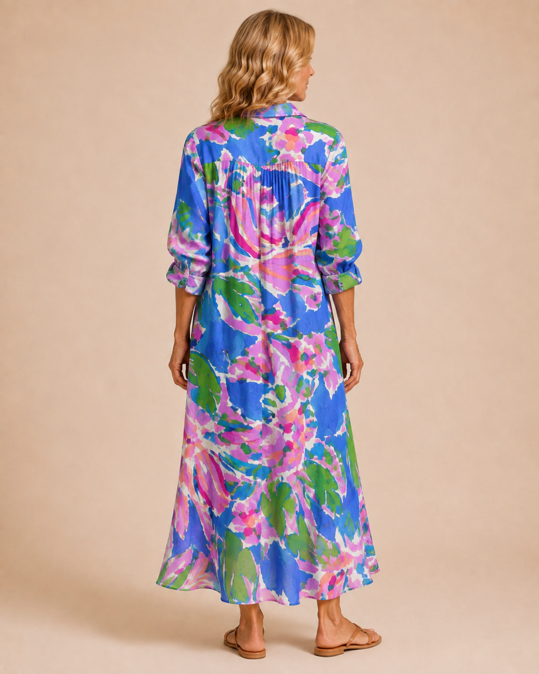 Sabrina | Floral Tummy Control Maxi Dress