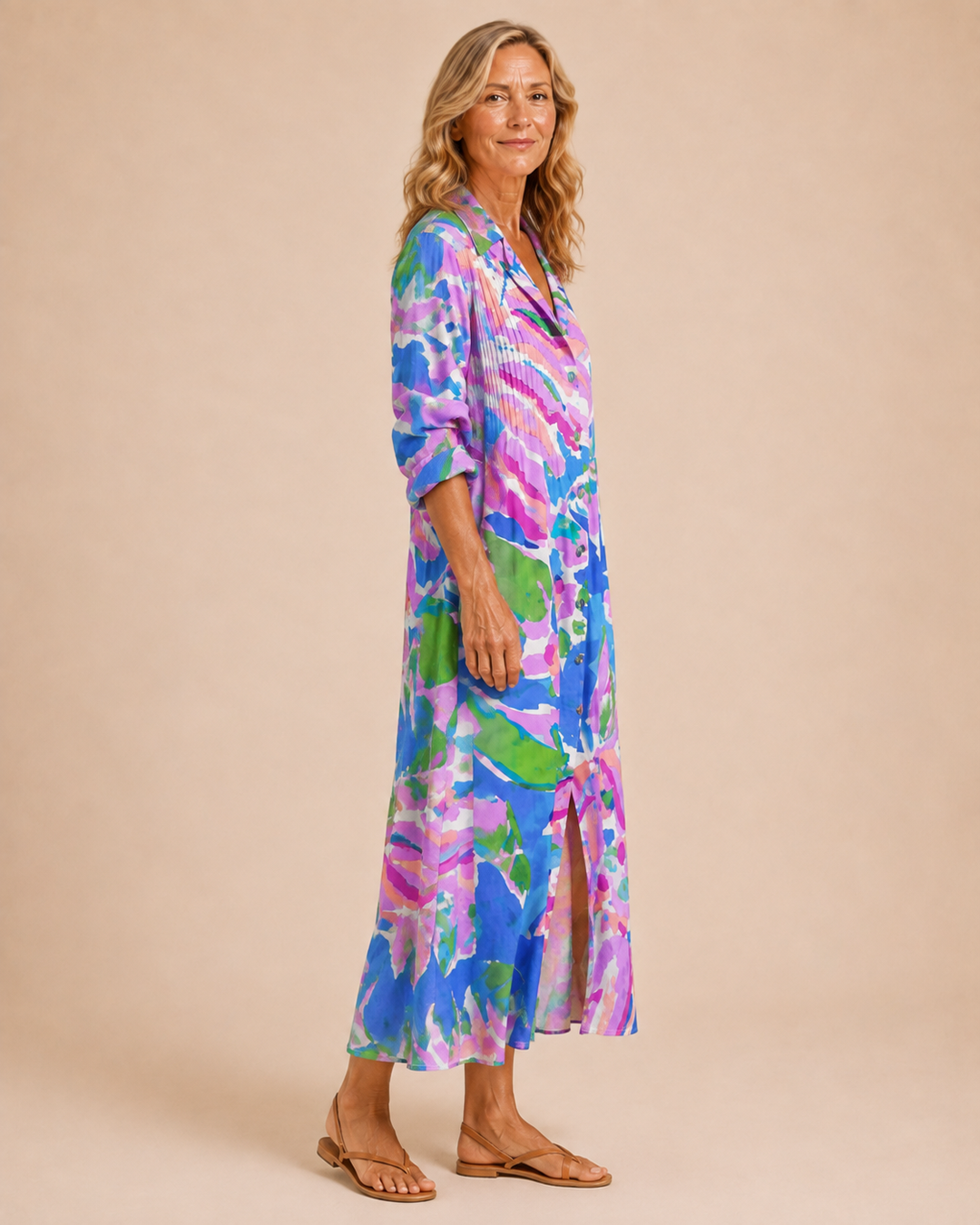 Sabrina | Floral Tummy Control Maxi Dress