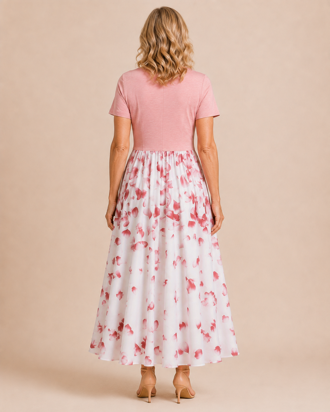 Alison | Floral V-Neck A-Line Dress