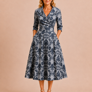 Blue Damask