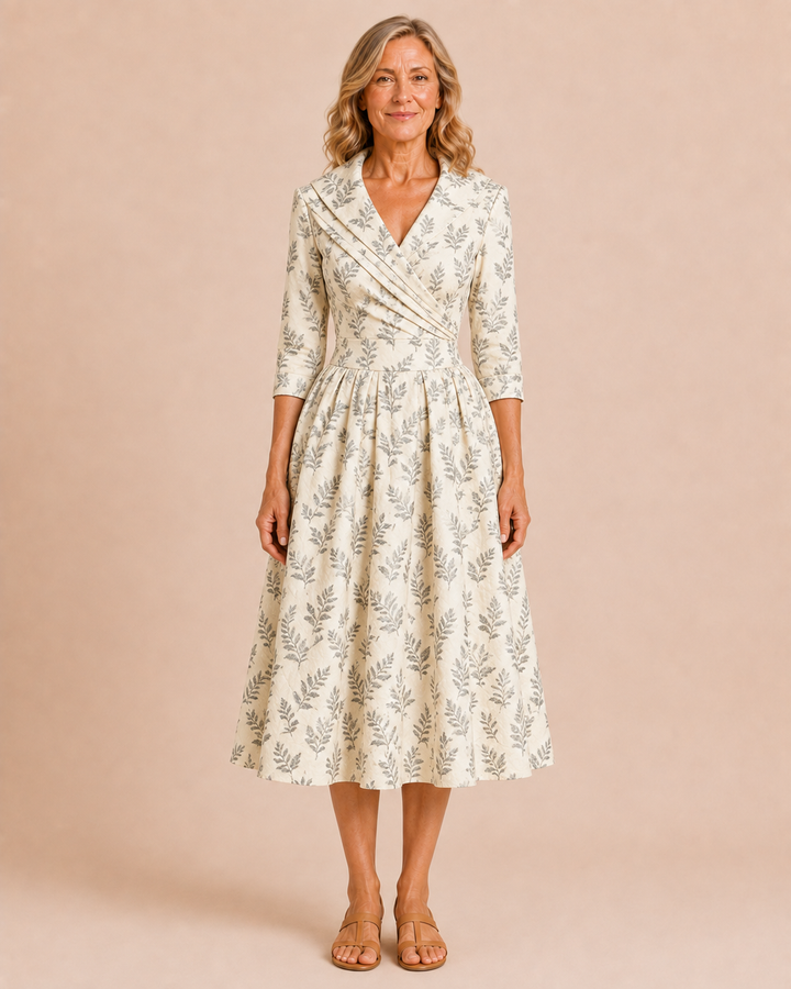 Eleanor | Vintage Fit and Flare Midi Dress