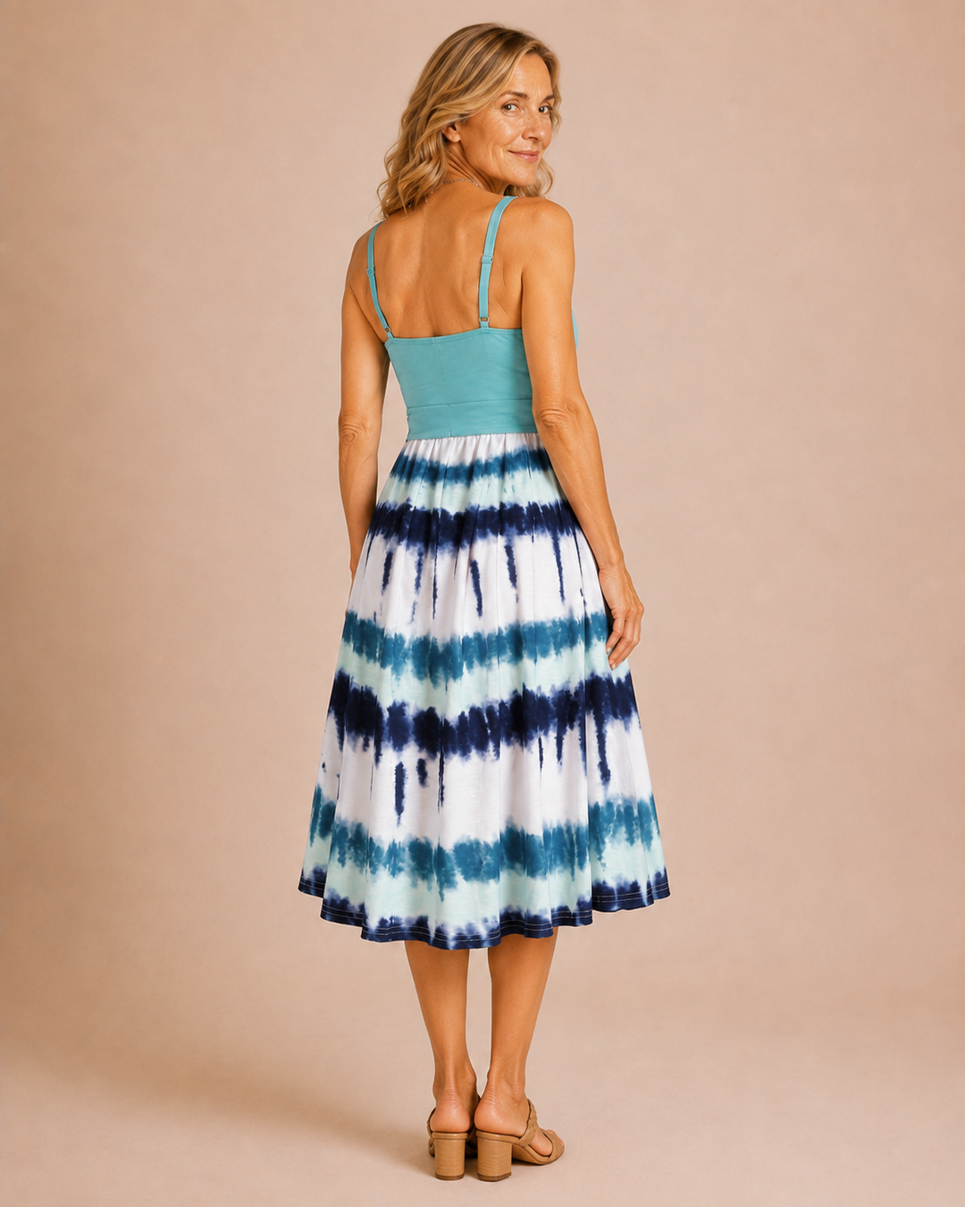 Kendra | Tie Dye Button Front Dress