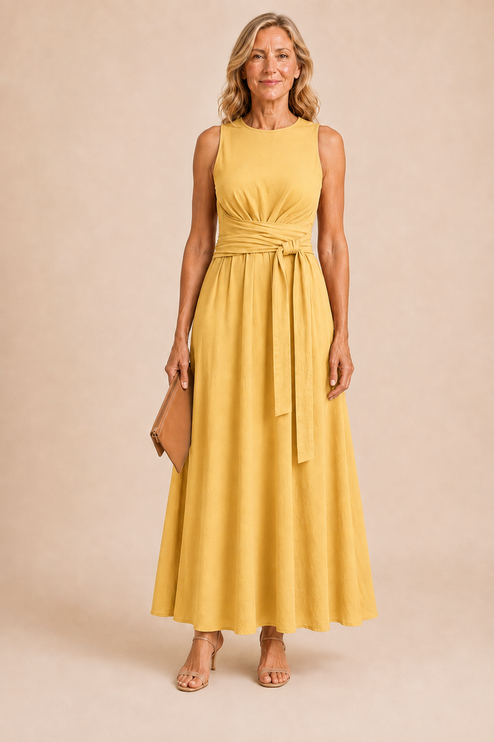 Kathleen | Sleeveless Bow Dress