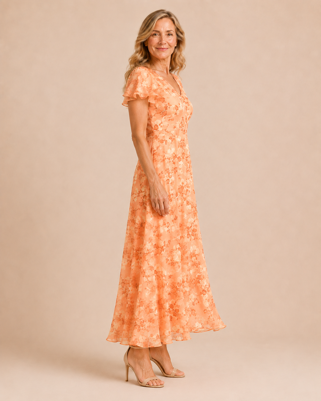 Victoria | Flowing Tummy-Skimming Maxi Dress