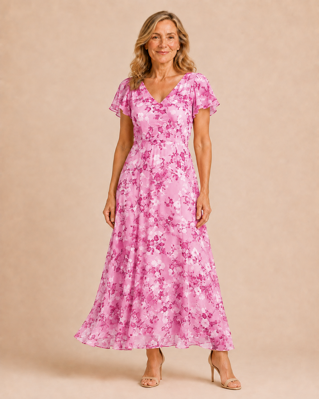 Victoria | Flowing Tummy-Skimming Maxi Dress