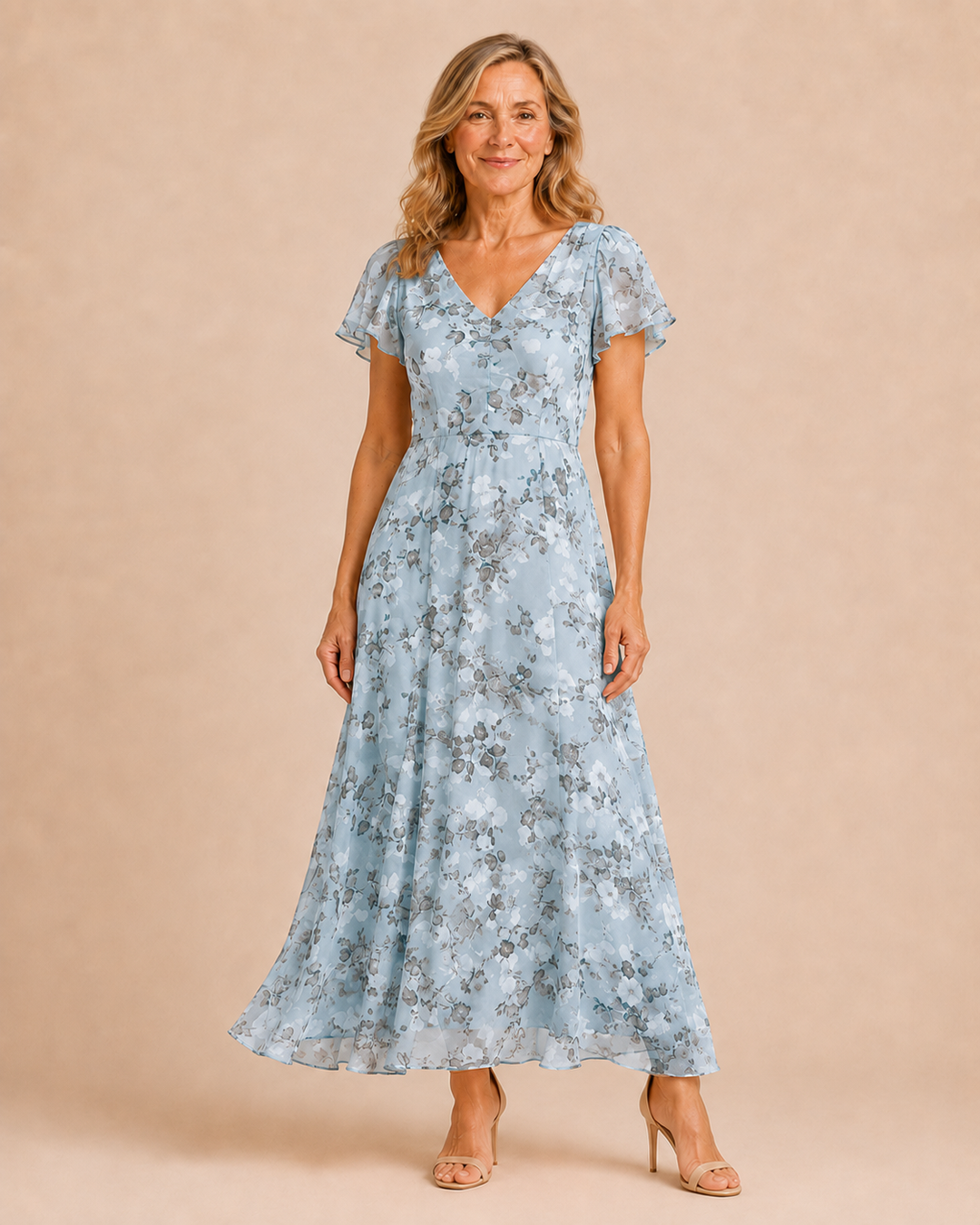 Victoria | Flowing Tummy-Skimming Maxi Dress