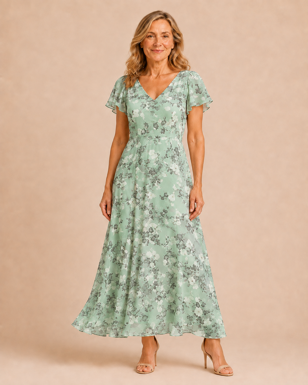 Victoria | Flowing Tummy-Skimming Maxi Dress