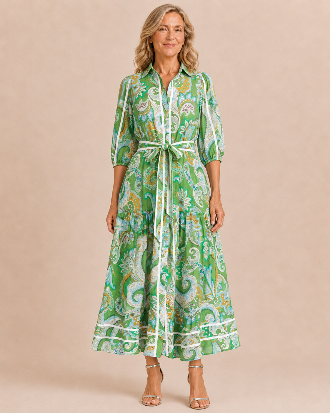 Adelaide | Paisley Print Maxi Dress