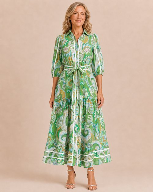 Adelaide | Paisley Print Maxi Dress