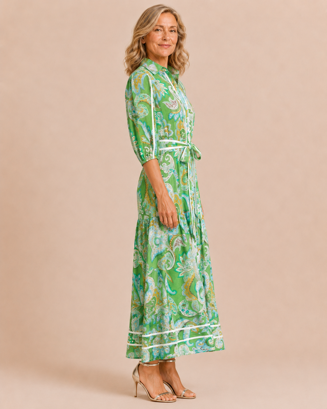Adelaide | Paisley Print Maxi Dress