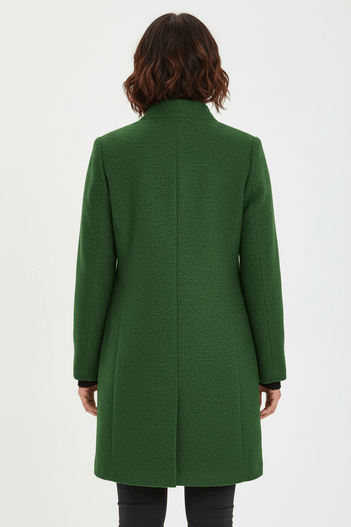 Wool Blend Tailored Overcoat